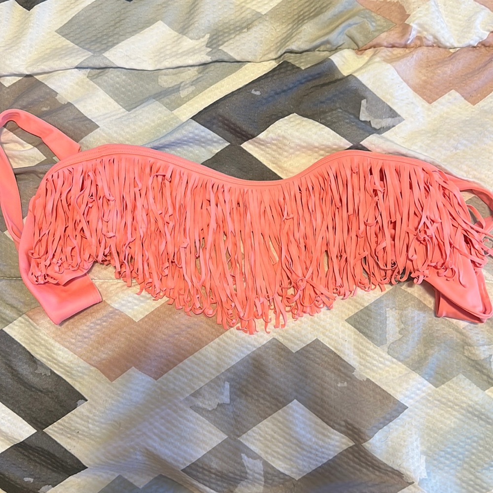 Pink swim top